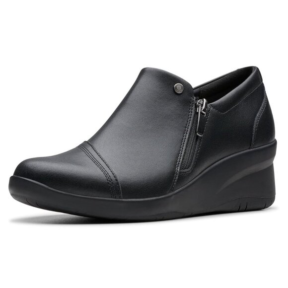 Clarks Shoes - NiB Clarks Women's Suttyn Zip Up Ankle Booties Black Size 9 M $100 RY1358